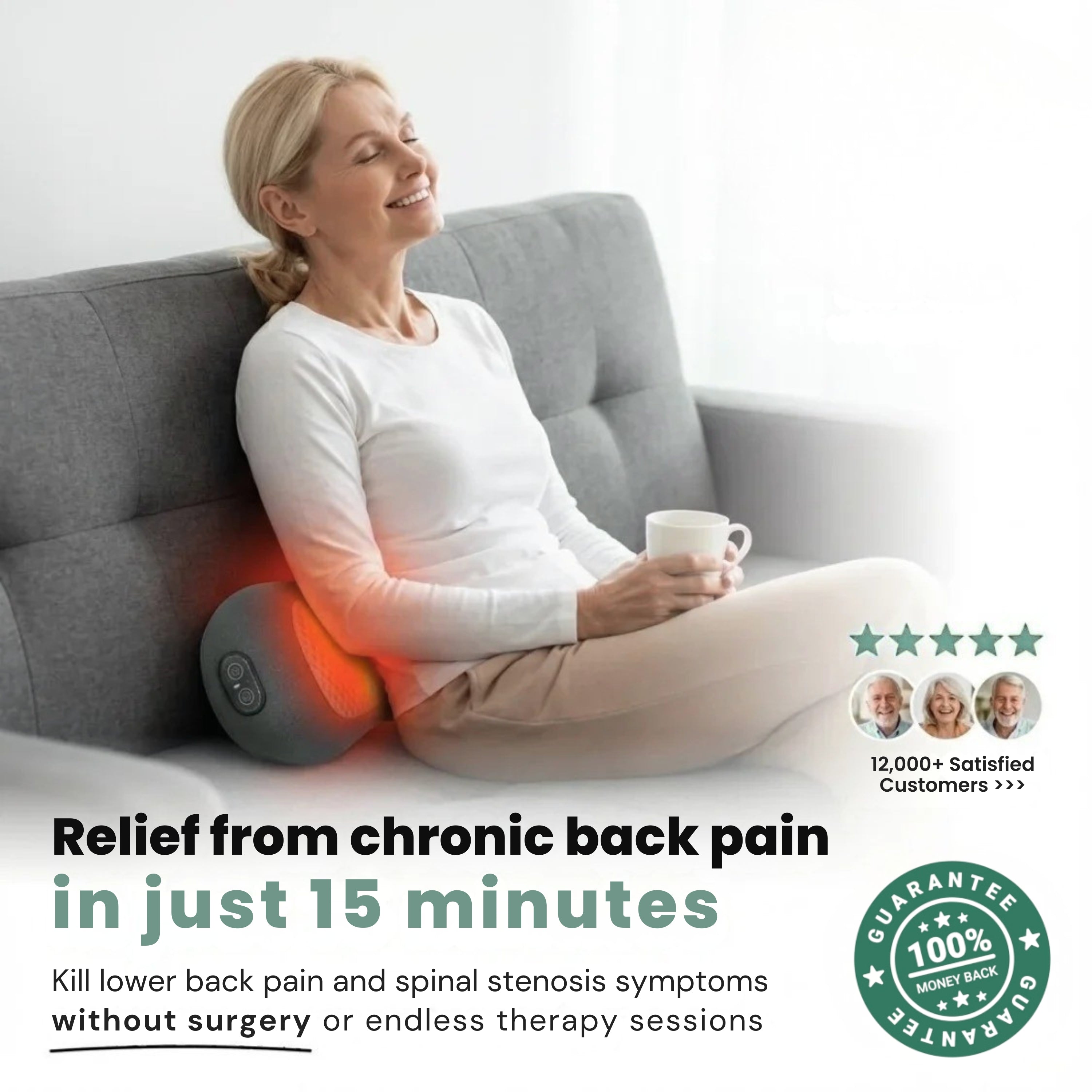 Relieve Your Spinal Stenosis Pain and Heavy Legs in Just 15 Minutes a Day Without Surgery or Injections