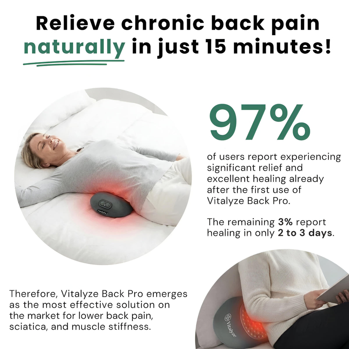 End Your Back Pain & Sciatica Without Surgery in 15 Minutes a Day
